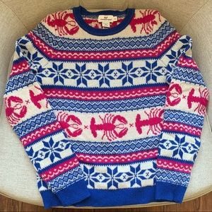 NWOT Vineyard Vines Lobster Fair Isle Sweater